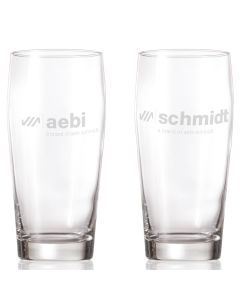 Set of 2 beer glasses - Aebi and Schmidt